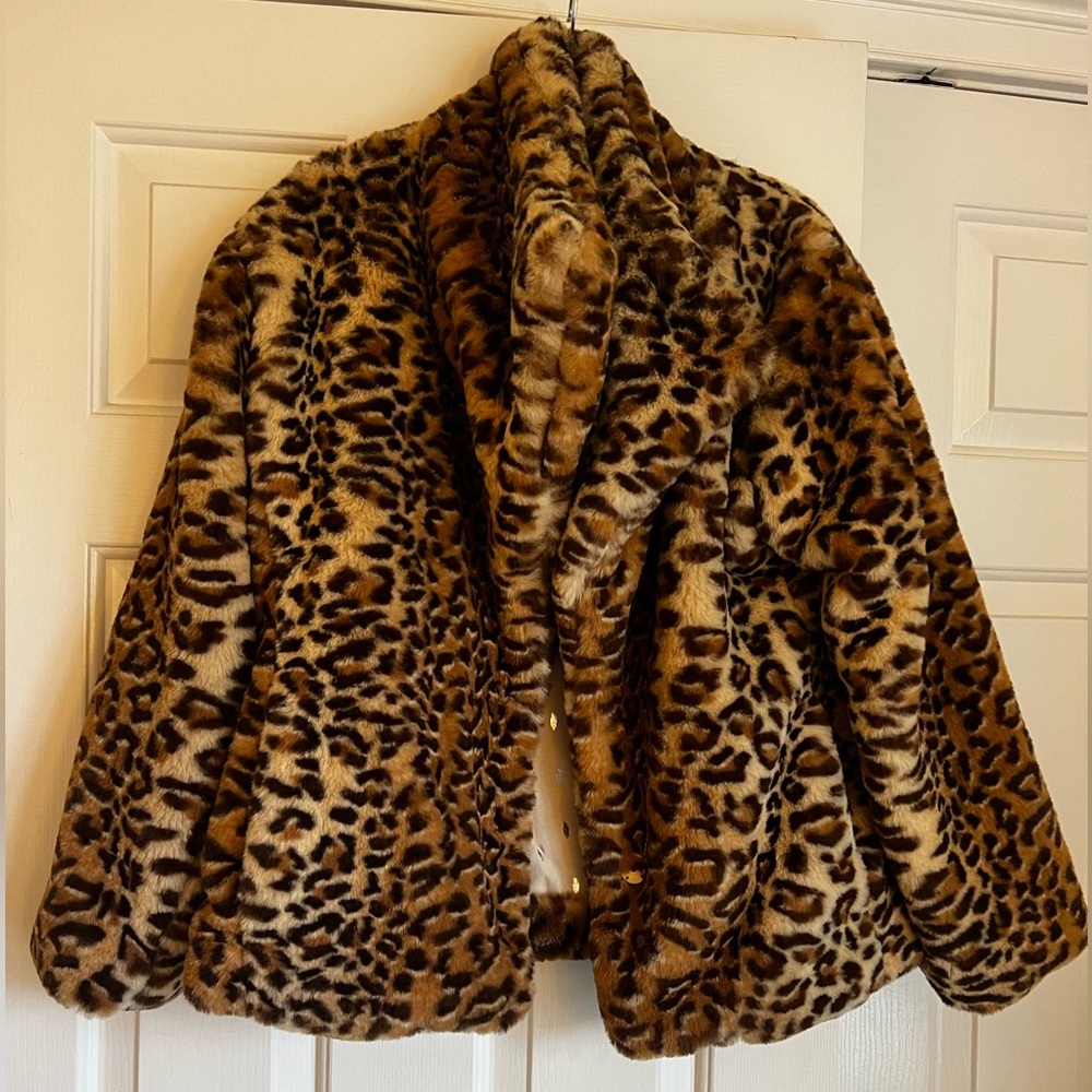 Cheetah Fur Coat by Anthropologie